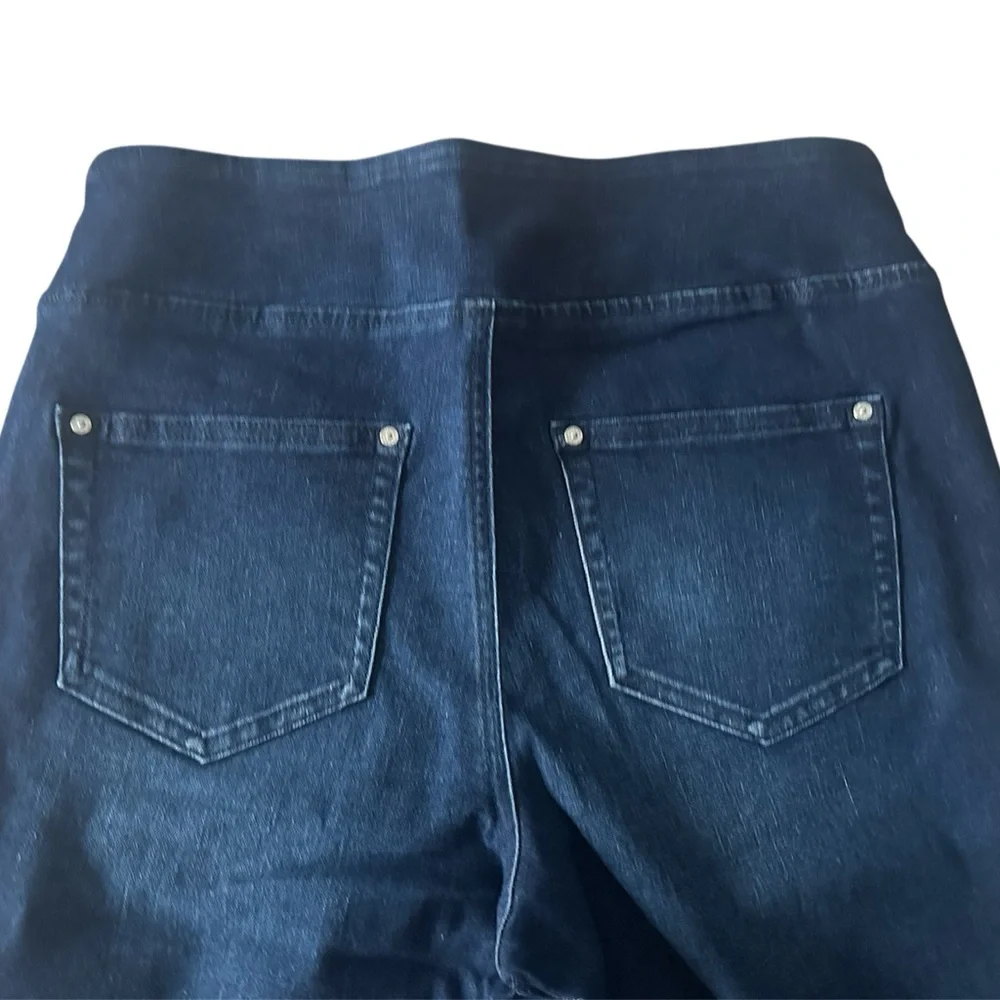 Belle by Kim Gravel Tall TruTemp Denim Crop Jean-Dark Indigo- 6 Tall
